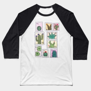 Cactus stamps Baseball T-Shirt